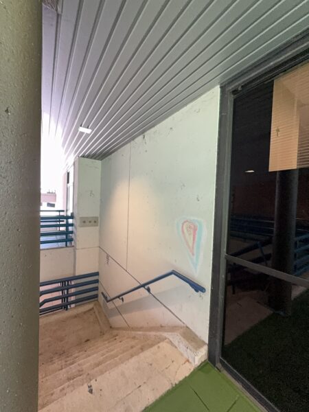 This project encompassed an exterior refresh of a Chattanooga commercial property through power washing structural surfaces, repainting pedestrian bridge handrails, pressure washing concrete areas, and hand-cleaning second-story windows.