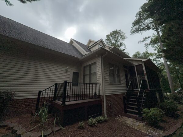 This project provided a comprehensive exterior maintenance service for a Cleveland home, including targeted soft washing of specific house elevations, a full gutter system cleaning, and a professional pressure washing of the driveway and sidewalk.