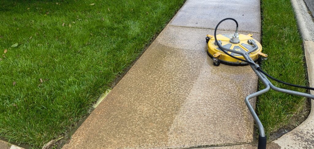 This project provided a comprehensive exterior maintenance service for a Cleveland home, including targeted soft washing of specific house elevations, a full gutter system cleaning, and a professional pressure washing of the driveway and sidewalk.
