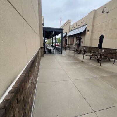 Back of applebees pressure washing in chattanooga tn by qualitypro power washing