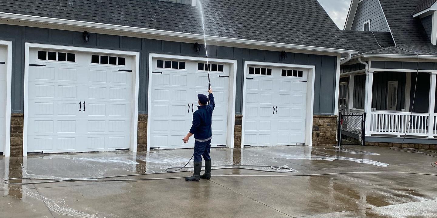 House Rooftop Pressure Washing in Chattanooga TN by QualityPRO Power Washing