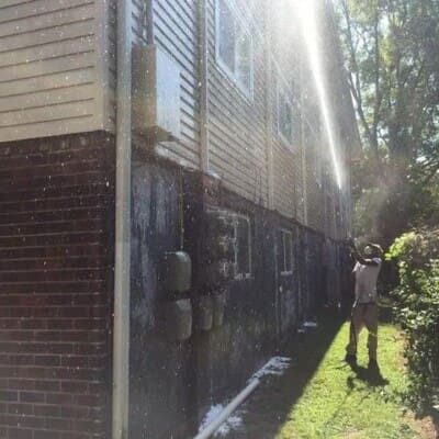 Second story window and house pressure washing in chattanooga tn by qualitypro power washing